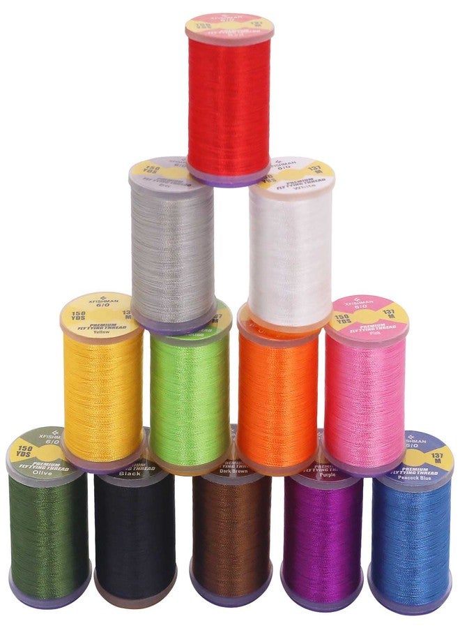 XFISHMAN Fly-Tying-Thread-Kit-6/0-3/0 Fly Tying Supplies Fly Fishing Materials Accessories - Image 1